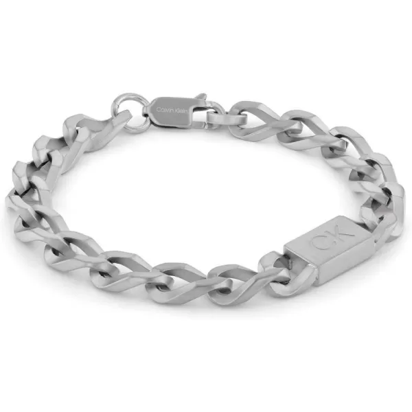 Calvin Klein Jewelry Mens Chain BraceletSilver