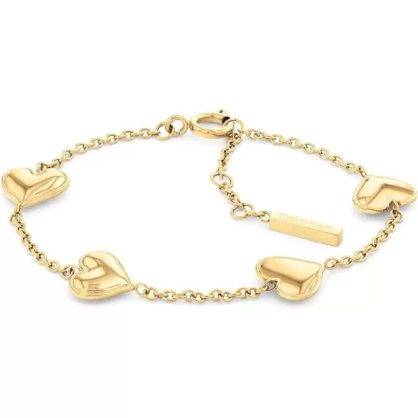 Calvin Klein Jewelry Womens ChainYellow Gold Bracelet