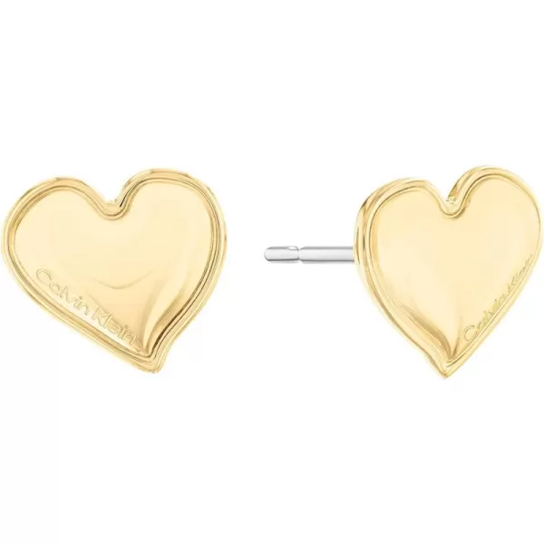 Calvin Klein Jewelry Womens ChainYellow Gold Earrings