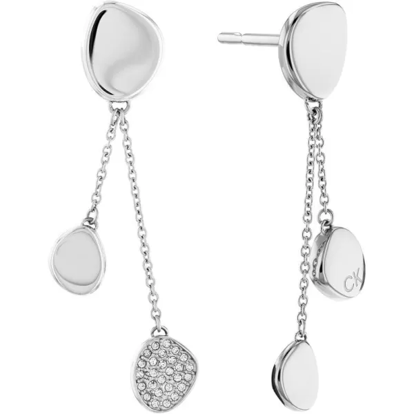 Calvin Klein Jewelry Womens Dangle and Drop EarringsSilver