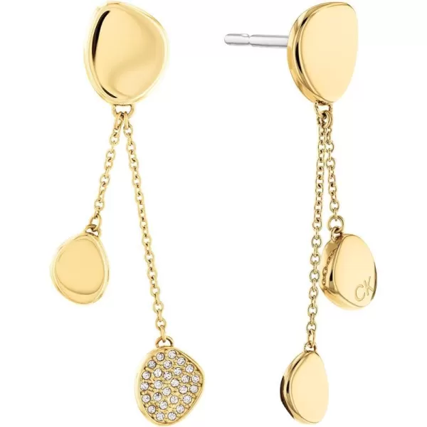 Calvin Klein Jewelry Womens Dangle and Drop EarringsYellow Gold