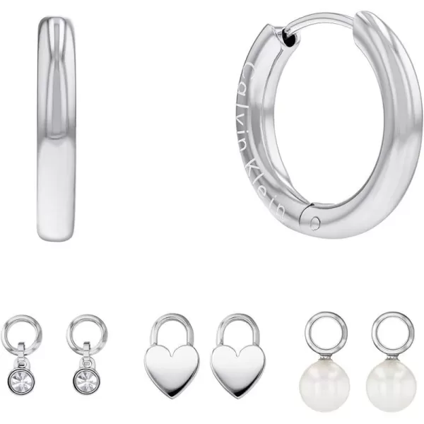 Calvin Klein Jewelry Womens Gift Set Dangle and Drop Earrings Color Silver Model 35700001Calvin Klein Jewelry Womens Gift Set Dangle and Drop Earrings Color Silver Model 35700001