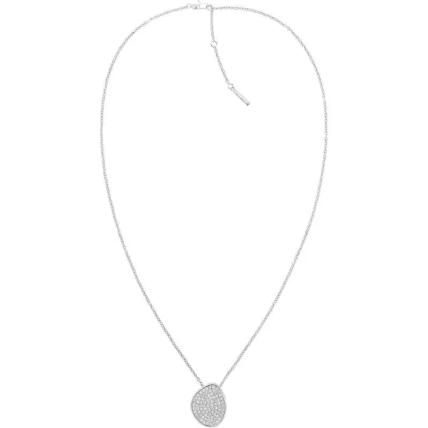 Calvin Klein Jewelry Womens Stainless Steel with Crystals Necklace Color Silver Model 35000222Calvin Klein Jewelry Womens Stainless Steel with Crystals Necklace Color Silver Model 35000222