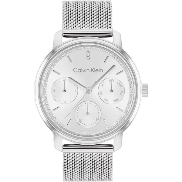 Calvin Klein Ladies Watch Selection Radiant MinimalismSilver ThreeHand