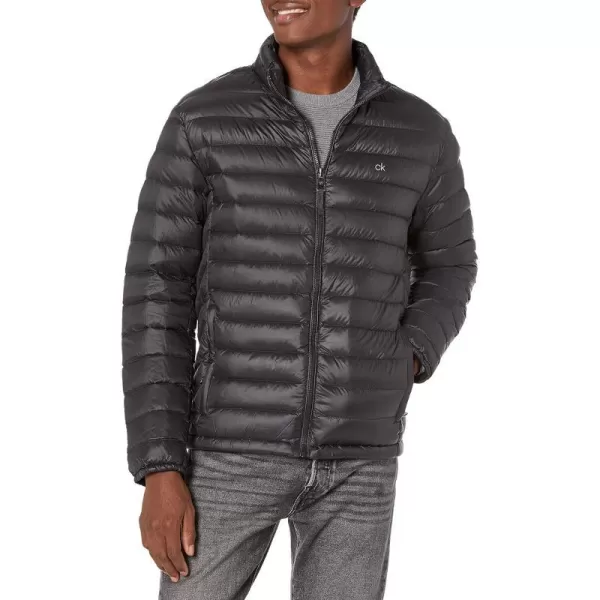 Calvin Klein Lightweight Puffer WaterResistant Down Mens JacketBlack