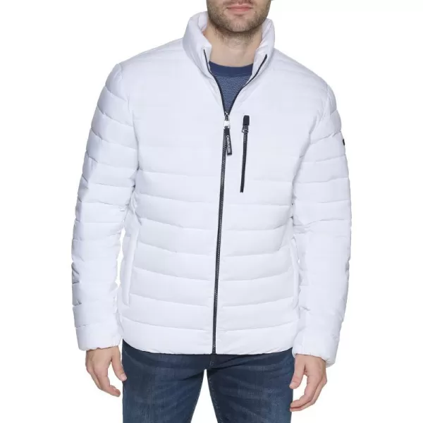 Calvin Klein Lightweight Puffer WaterResistant Down Mens JacketWhite