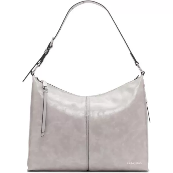 Calvin Klein Max Top Zip Hobo Shoulder BagStone