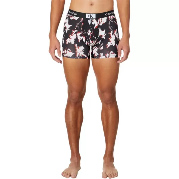 Calvin Klein Mens 1996 Micro Boxer BriefRipple FloralBlack