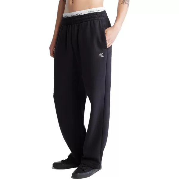 Calvin Klein Mens Archive Logo Fleece PantsBlack Beauty