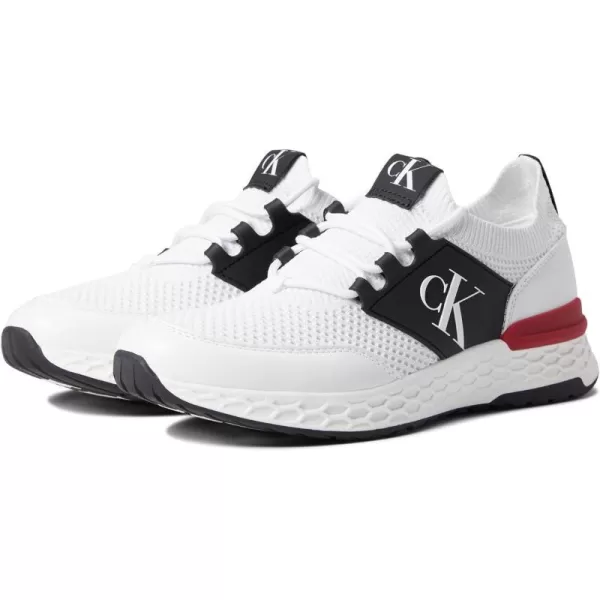 Calvin Klein Mens Arnel SneakerWhiteBlack 141