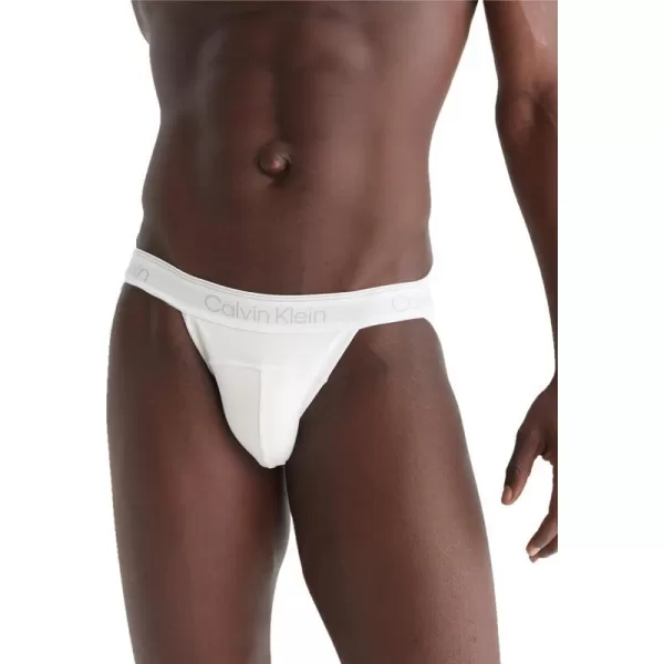 Calvin Klein Mens Athletic Active 2Pack Jock StrapAmazon ExclusiveWhite Athletic Grey Heather