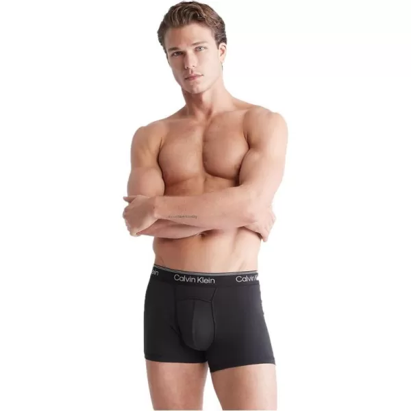 Calvin Klein Mens Athletic Active 2Pack TrunkAmazon ExclusiveBlack Grey Heather