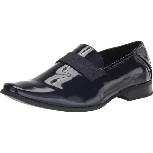 Calvin Klein Mens Bernard LoaferNavy Patent 400