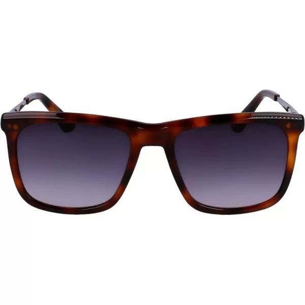 Calvin Klein Mens Ck22536s Rectangular SunglassesBrown Havana