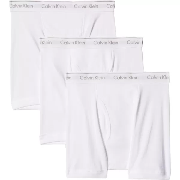 Calvin Klein Mens Cotton Classics 3Pack Boxer Brief3 White