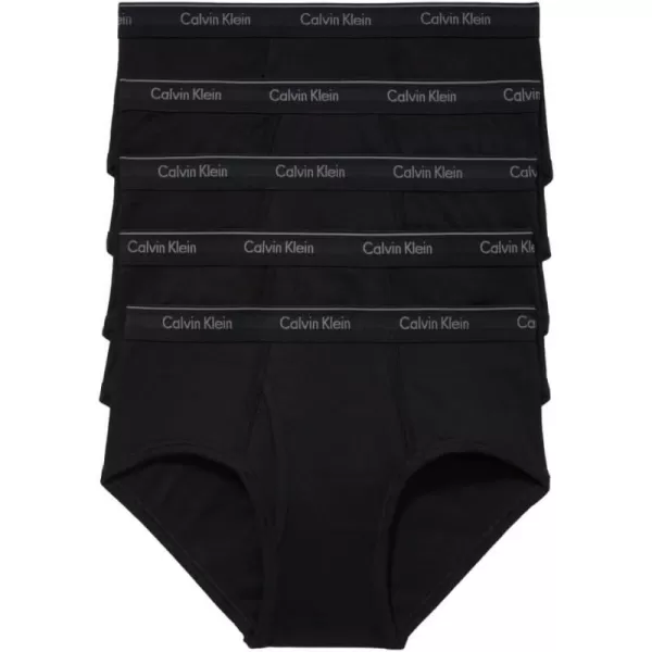 Calvin Klein Mens Cotton Classics 5Pack Brief5 Black