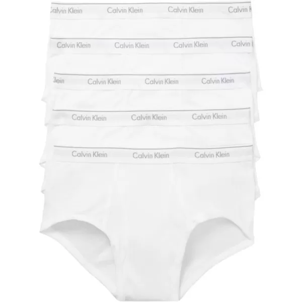 Calvin Klein Mens Cotton Classics 5Pack Brief5 White