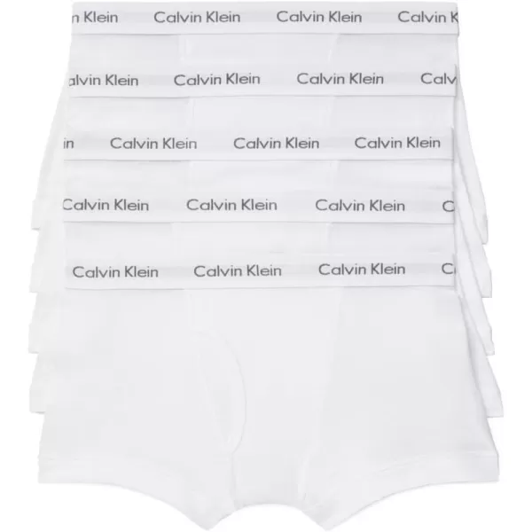 Calvin Klein Mens Cotton Classics 5Pack Trunk5 White