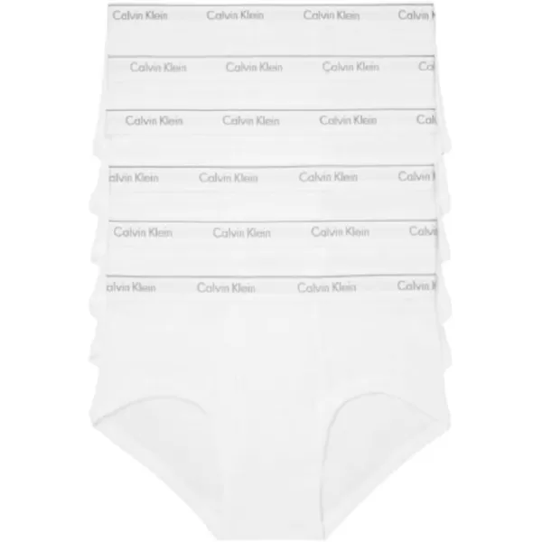 Calvin Klein Mens Cotton Classics 6Pack Brief6 White