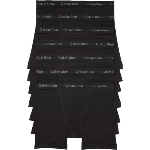 Calvin Klein Mens Cotton Classics 7Pack Boxer Brief7 Black