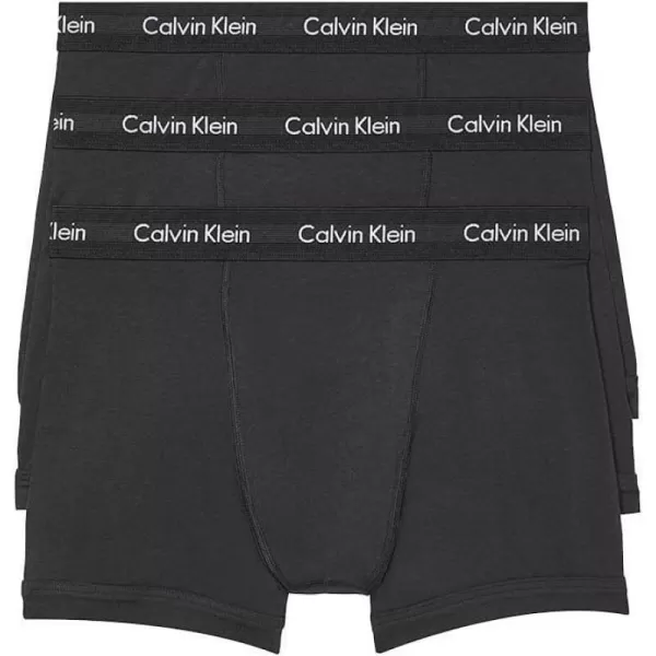 Calvin Klein Mens Cotton Stretch 3Pack Boxer Brief3 Black