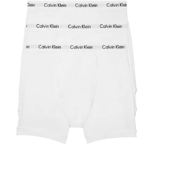 Calvin Klein Mens Cotton Stretch 3Pack Boxer Brief3 White