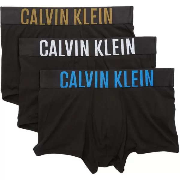 Calvin Klein Mens Cotton Stretch 3Pack Boxer BriefCharcoal HeatherWhiteShoreline