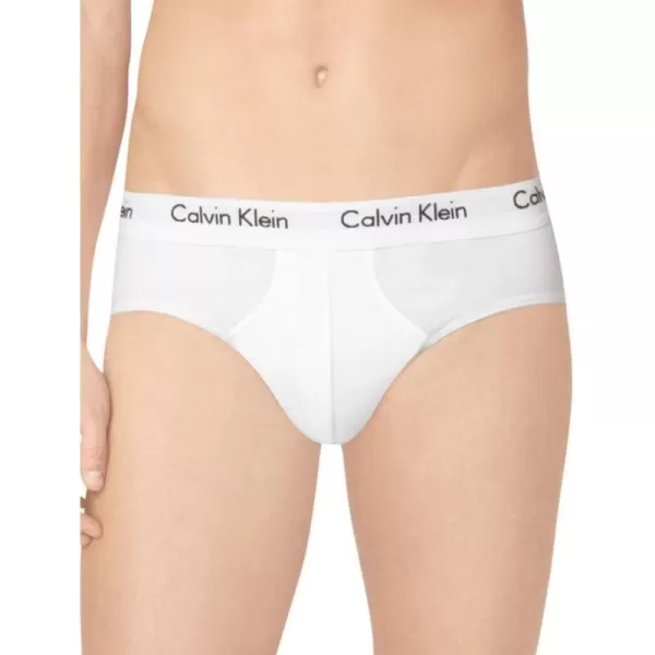 Calvin Klein Mens Cotton Stretch 3Pack Hip BriefWhite