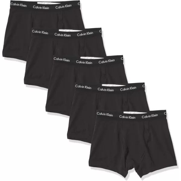 Calvin Klein Mens Cotton Stretch 3Pack Low Rise Trunk5 Black