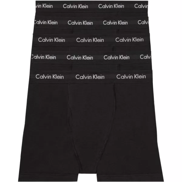 Calvin Klein Mens Cotton Stretch 5Pack Boxer Brief5 Black