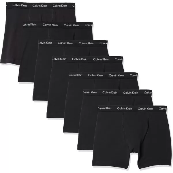 Calvin Klein Mens Cotton Stretch 7Pack Boxer Brief7 Black