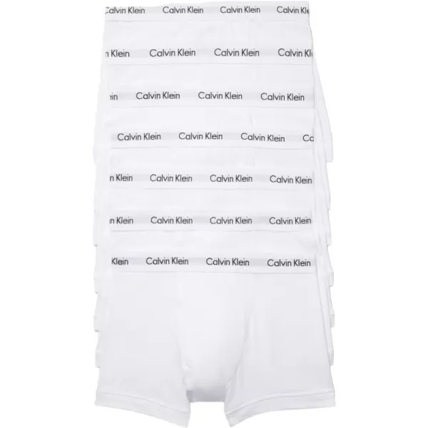 Calvin Klein Mens Cotton Stretch 7Pack Trunk7 White