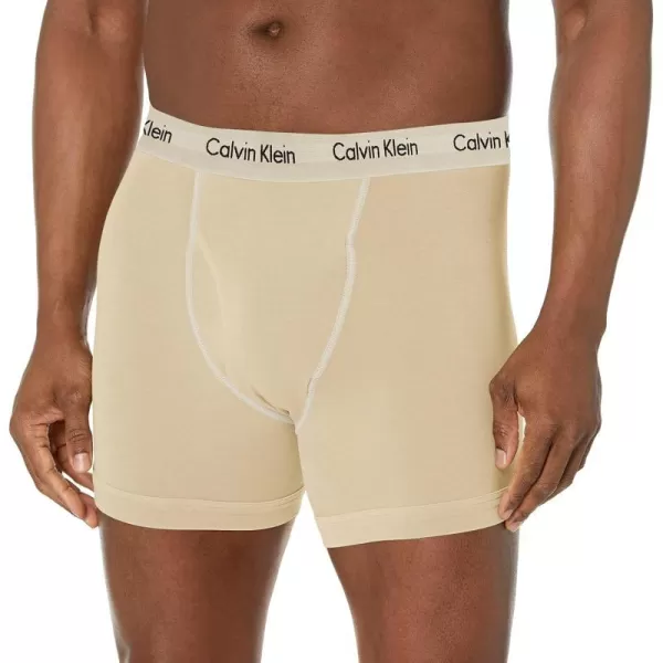 Calvin Klein Mens Cotton Stretch Mineral Dye Boxer BriefShell