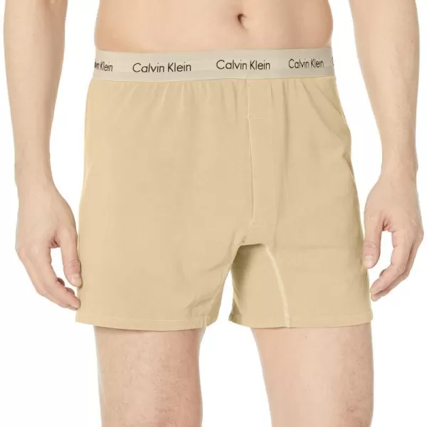 Calvin Klein Mens Cotton Stretch Mineral Dye BoxerShell