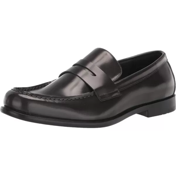 Calvin Klein Mens Crispo LoaferDark Grey Leather 021