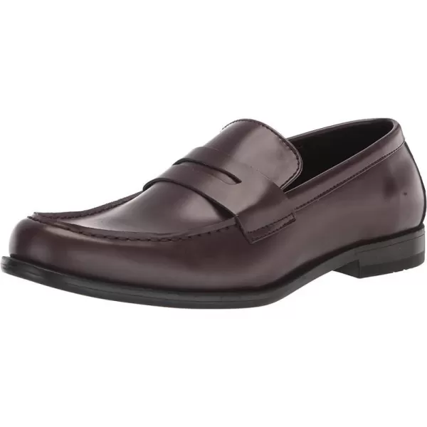 Calvin Klein Mens Crispo LoaferMedium Brown Leather