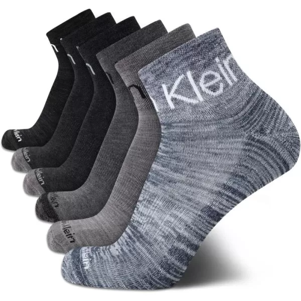 Calvin Klein Mens Cushioned Quarter Socks 6 PackAssorted