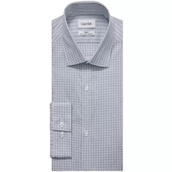 Calvin Klein Mens Dress Shirt Non Iron Stretch Slim Fit CheckLake