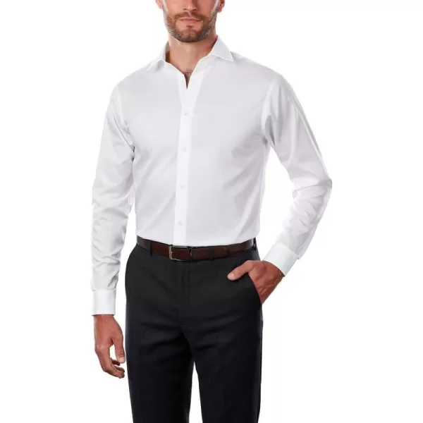 Regular Fit Spread Collar White