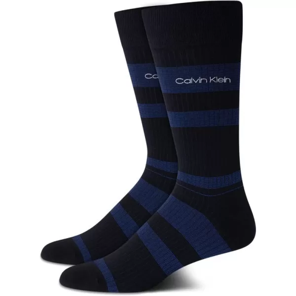 Calvin Klein Mens Dress Socks  Fine Egyptian Cotton Blend Dress Socks 2 PairKlein Blue