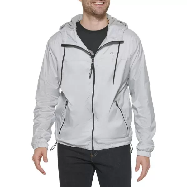 Calvin Klein Mens Hooded WindbreakerGrey