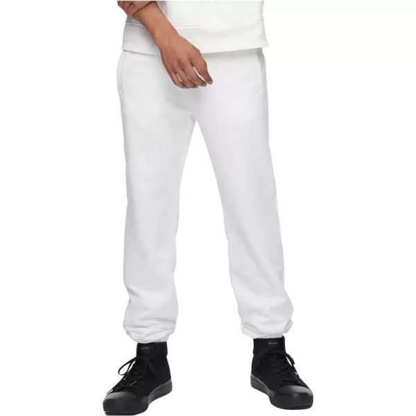 Calvin Klein Mens Logo French Terry JoggersBrilliant White