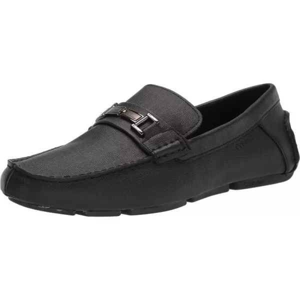 Calvin Klein Mens Magnus SlipOn LoaferBlack Weave Emboss 001