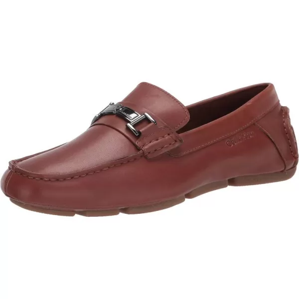 Calvin Klein Mens Magnus SlipOn LoaferCognac Leather 210