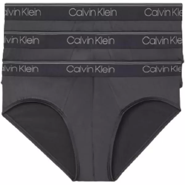 Calvin Klein Mens Micro Stretch 3Pack Brief3 Black