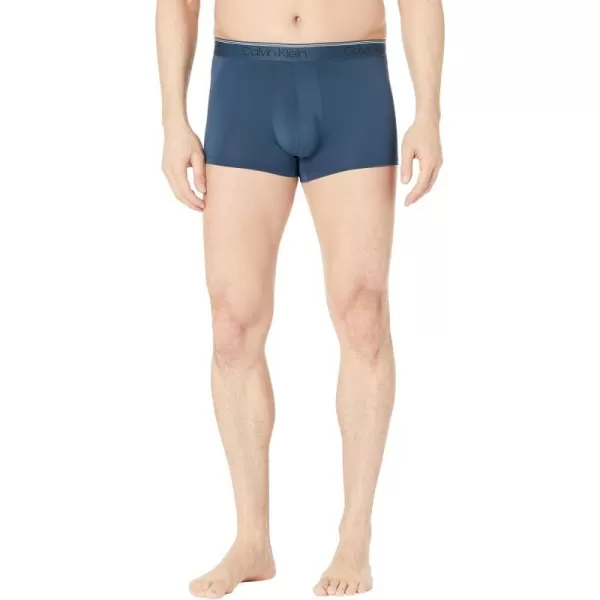 Calvin Klein Mens Micro Stretch 3Pack Low Rise TrunkAmethystSilver BirchMidnight Navy