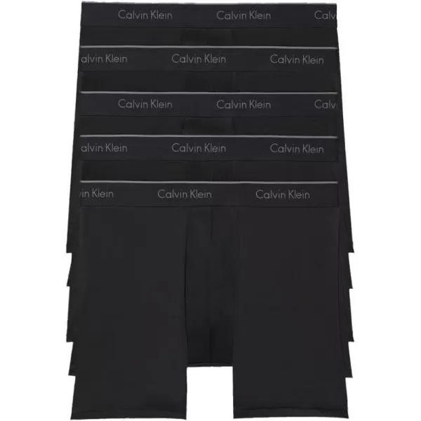 Calvin Klein Mens Micro Stretch 5Pack Boxer Brief5 Black