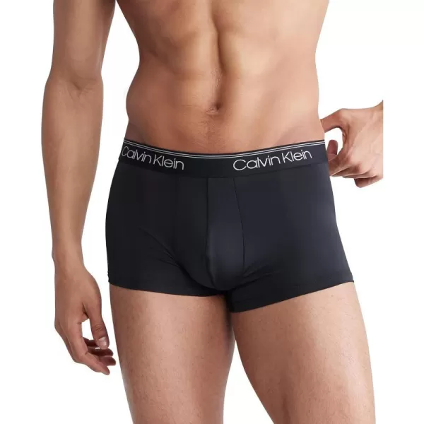 Calvin Klein Mens Micro Stretch 5Pack Low Rise TrunkBlack Bodies W Ponderosa Pine Galaxy Grey Black Kewl Lime Natural Grey