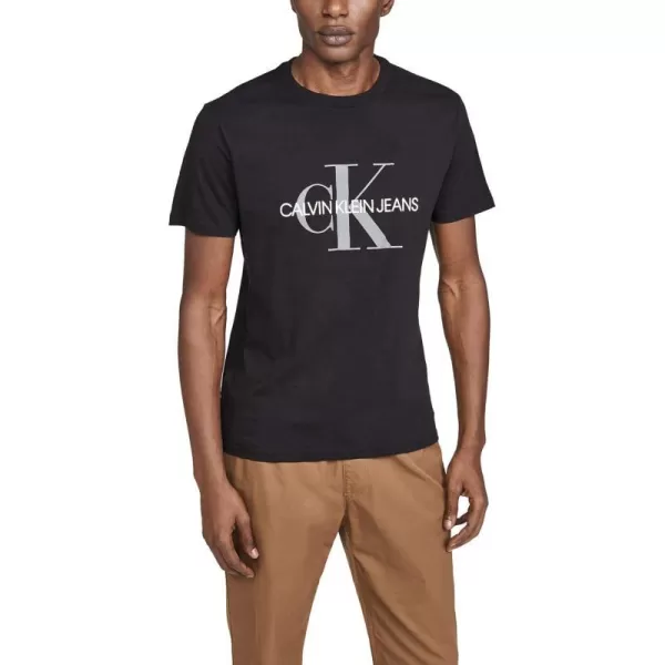 Calvin Klein Mens Monogram Ck Jeans Crewneck TShirtBlack Ck Jeans