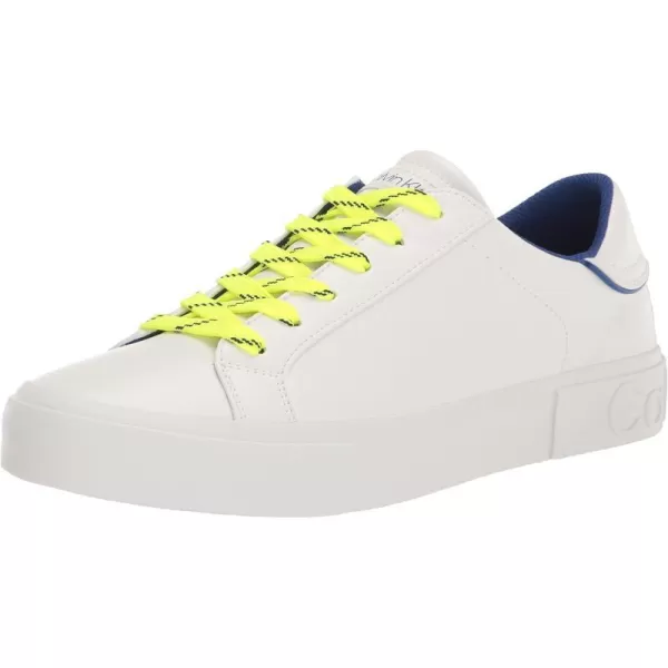 Calvin Klein Mens Reon BootsWhiteBlueNeon Yellow 142